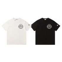 モンクレール スーパーコピー Tシャツ ブラック ROCNATION ロゴ刺繍 ストリート感 