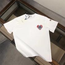 モンクレール 偽物 Tシャツ ハート型 ロゴ刺繍 アイコニック カジュアル シンプル モンクレール 