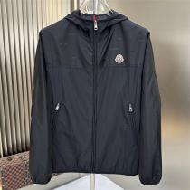 モンクレール コピー ジャケット アイボリー フード付き ロゴ シンプル デザイン 春夏用 