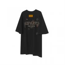 ルイヴィトン コピー Tシャツ ホワイト ブラック グラフィック ロゴ アイコニック デザイン LOUIS VUITTON