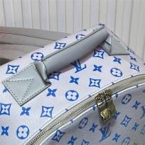LOUIS VUITTON 偽物 リュック ホワイト 青 緑 ピンク モノグラム鮮やか カジュアル 高級感 ルイヴィトン