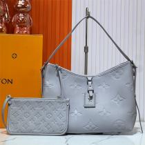 LOUIS VUITTON スーパーコピー ハンドバッグ グレー トーン モノグラム ポーチ 収納力 上品 ルイヴィトン