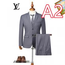 ルイヴィトン 偽物 2点セット スーツ ロゴ スリムフィット エレガント ビジネス LOUIS VUITTON