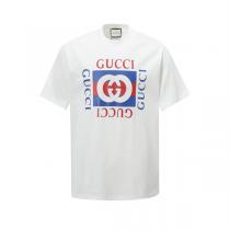 Gucc1 スーパーコピー Tシャツ ロゴ 赤青 インパクト モダン クラシック Gucc1