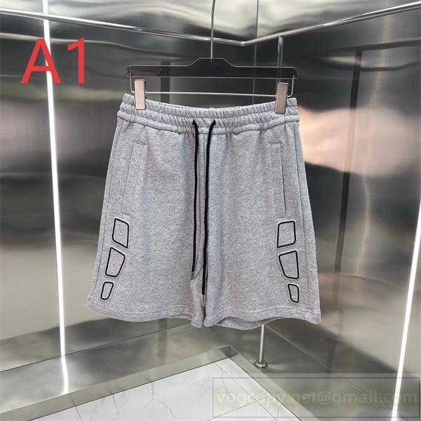 プレミアム バレンシアガ 偽物 ハーフパンツ 幾何学ラインデザイン ブラック BALENCIAGA
