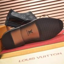 ルイヴィトン スーパーコピー ビジネスシューズ ウィングチップ モノグラム融合 ブラック 革靴 LOUIS VUITTON
