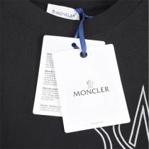 モンクレール コピー 半袖tシャツ 黒 人気 ロゴ お洒落 カジュアル MONCLER