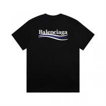 BALENCIAGA 偽物 半袖tシャツ 黒 ロゴ入り ユニセックス ストリート バレンシアガ