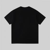 バーバリー コピー 白Tシャツ 騎士ロゴ刺繍 チェック柄 クロスステッチ風デザイン BURBERRY