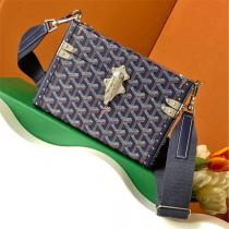 GOYARD コピー ショルダーバッグ トランク型 ハードケース風 メタルロック付き ゴヤール