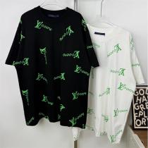 ルイヴィトン 偽物 モノグラムtシャツ ネオングリーン ストリート 人気 LOUIS VUITTON