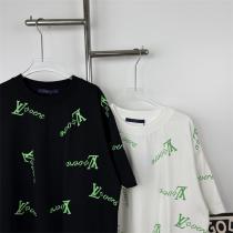 ルイヴィトン 偽物 モノグラムtシャツ ネオングリーン ストリート 人気 LOUIS VUITTON