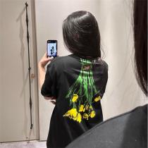 LOEWE 偽物 フローラルtシャツ チューリップ アート カジュアル ロエベ