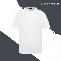 LOUIS VUITTON スーパーコピー 半袖Tシャツ モノグラム型押し 上品ミニマルデザイン ルイヴィトン