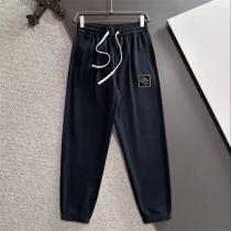 上質感際立つ LOEWE スーパーコピー スウェットパンツ ロゴワッペン付き ブラック ロエベ