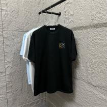 ロエベスーパーコピー Tシャツ クラシックロゴ刺繍デザイン 人気