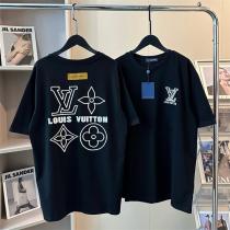 LOUIS VUITTON コピー Tシャツ モノグラム×四つ葉モチーフ 刺繍ロゴ入り ルイヴィトン