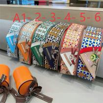 HERMES コピー ツイリー 馬具＆ハート柄 100％シルク 6色展開 ギフトBOX付 エルメス