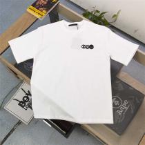 レア LOUIS VUITTON 偽物 Tシャツ LVワンポイントロゴ刺繍 着心地抜群 ルイヴィトン