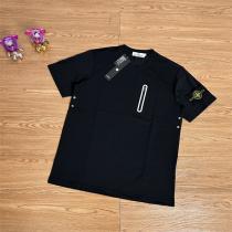  STONE ISLAND 偽物 Tシャツ 胸元ジップデザイン 機能系ディテール ストーンアイランド