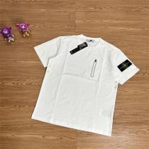  STONE ISLAND 偽物 Tシャツ 胸元ジップデザイン 機能系ディテール ストーンアイランド