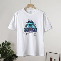  BURBERRY コピー 戦馬モチーフ 植毛プリントTシャツ カジュアル ユニセックス バーバリー