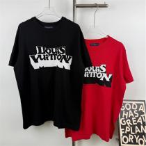 ルイヴィトン コピー Ｔシャツ ピースロゴニット刺繍 モノクロ配色 男女兼用 新...