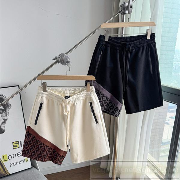 フェンディ コピー ハーフパンツ モノグラムデザイン×サイドジッパー スポーツカジュアルスタイル フFENDI