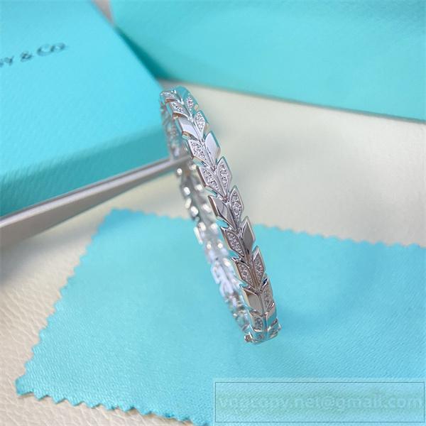 Tiffany&Co コピー ブレスレット ヴィンテージリーフモチーフ ラグジュアリーバングル風 ティファニー
