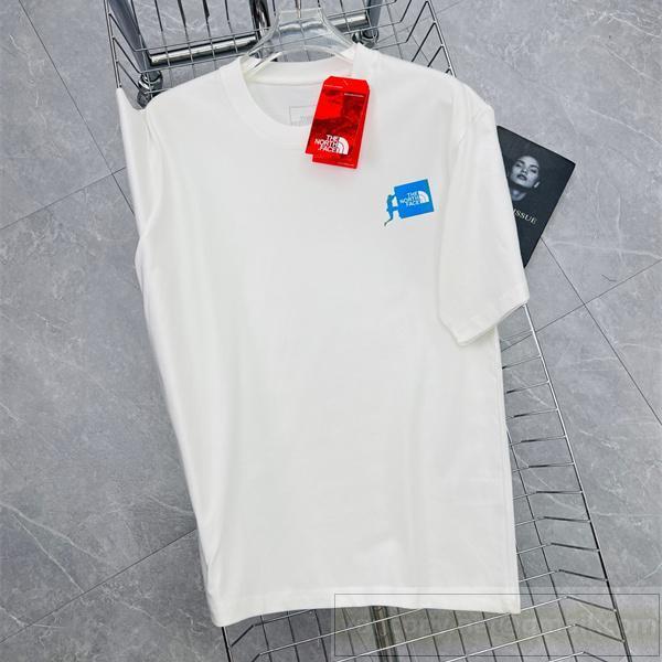  ザノース・フェイス 偽物 Tシャツ バック縦ロゴ “NEVER STOP EXPLORING” デザイン ザノース・フェイス