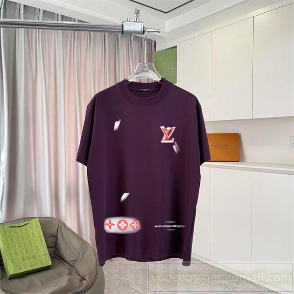 新登場 ルイヴィトン コピー アメリカンフラッグLVロゴ×モノグラムパッチ Tシャツ LOUIS VUITTON