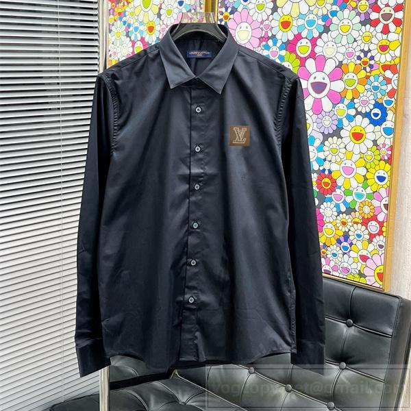 LOUIS VUITTON スーパーコピー クラシックドレスシャツ ブラック 長袖シャツ フォーマル ルイヴィトン