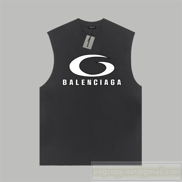 BALENCIAGA スーパーコピー タンクトップ スポーティーGロゴプリント ノースリーブ バレンシアガ