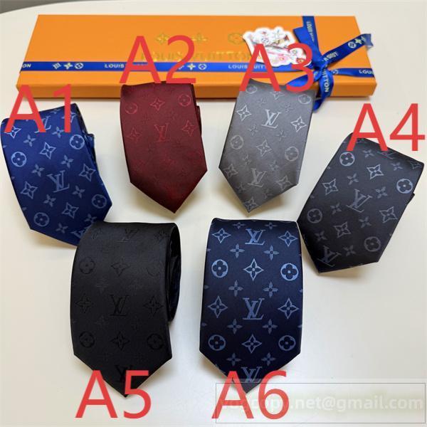 ルイヴィトン コピー ネクタイ モノグラム総柄 シルク素材 ビジネスギフト対応 LOUIS VUITTON