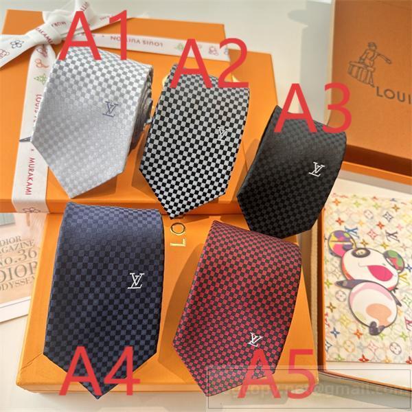 ルイヴィトン 偽物 ネクタイ チェッカーデザイン モノグラム 高級ビジネススタイル LOUIS VUITTON