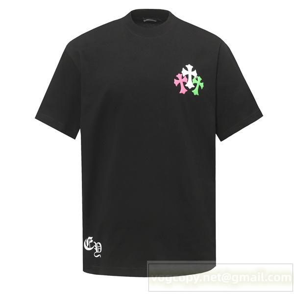 クロムハーツ 偽物 個性派ライン切替 スポーツスウェットパンツ カラーアクセント入り 2色展開 CHROME HEARTS