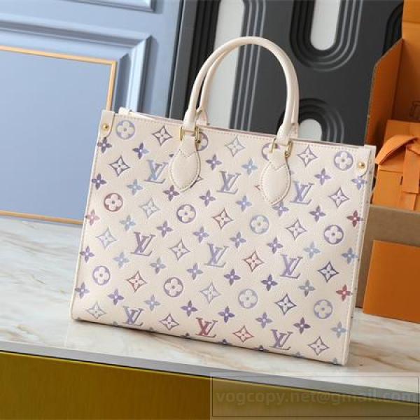 イヴィトン コピー トートバッグ グラデーションモノグラム キャンバス仕立て ラージサイズ オンザゴー LOUIS VUITTON