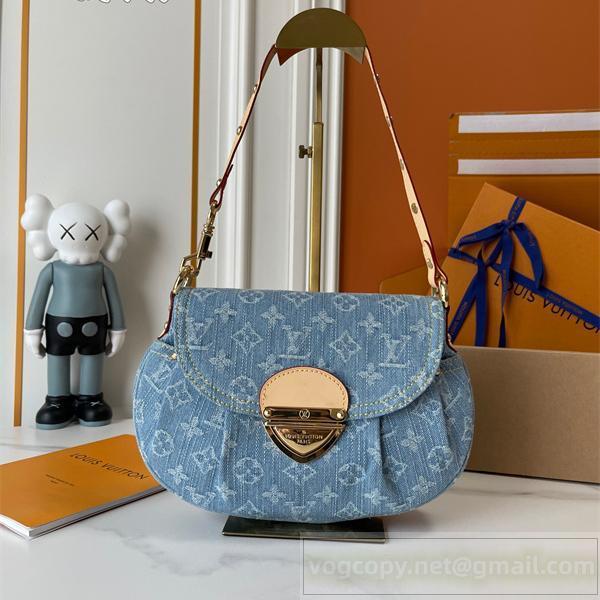 LOUIS VUITTON スーパーコピー ショルダーバッグ モノグラムデニム フラップ カジュアルエレガンス ルイヴィトン
