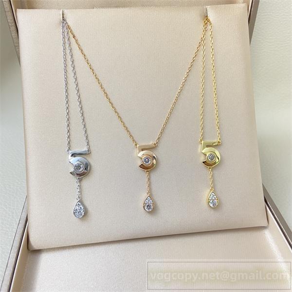  CH スーパーコピー ネックレス No.5モチーフ ドロップダイヤ風チャーム付 チェーンペンダント CH
