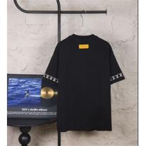 LOUIS VUITTON スーパーコピー Ｔシャツ 袖ロゴ刺繍デザイン ニットクルーネック ルイヴィトン