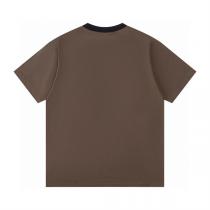 新作入荷 アミ パリス コピー Tシャツ アーチロゴ刺繍 バイカラーネック ユニセックス AMI PARIS