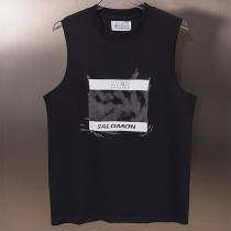 Maison Margiela × SALOMON 偽物 ノースリーブTシャツ グラフィックプリント ロゴ マルジェラ
