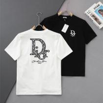 ディオール コピー オブリークロゴバックプリント Tシャツ モノグラム風 モードスタイル クリ DIOR