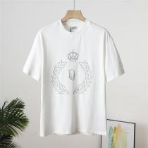 DIOR コピー Tシャツ 王冠ロゴ＆月桂樹エンブレム クラシックデザイン ペアルック対応 ディオール