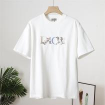 DIOR 偽物 Tシャツ フローラルロゴプリント エレガント×ストリート融合 ペアルック対応 ディオール