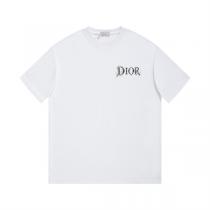 DIOR スーパーコピー Tシャツ スプラッシュアートロゴ 両面プリント モード×ストリート融合 ディオール