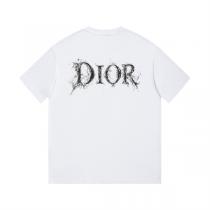 DIOR スーパーコピー Tシャツ スプラッシュアートロゴ 両面プリント モード×ストリート融合 ディオール