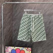 ディオール コピー ハーフパンツ 総柄オブリークプリント グリーンカラースタイル サマーカジュアル DIOR