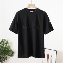 MONCLER スーパーコピー Tシャツ 立体ロゴ刺繍 シンプルモードなワンポイントデザイン モンクレール