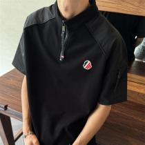 モンクレール コピー Tシャツ ジップアップデザイン シンプルエレガント ワンポイントロゴ MONCLER 